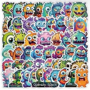 50 Colorful Monster Stickers